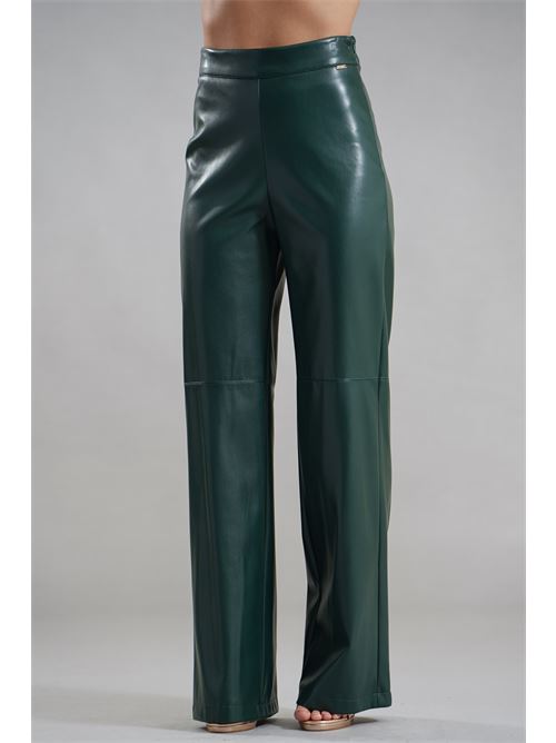 Pantalone in ecopelle Nualy | I25N5420VERDE BOSCO